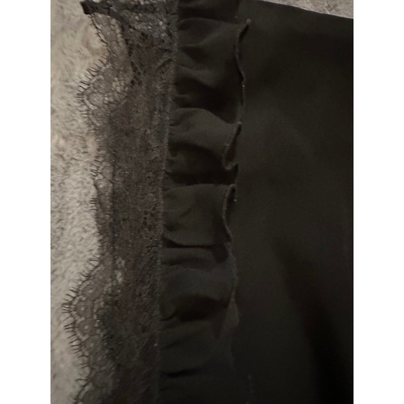 Victoria's Secret Rare Designer Collection Black Chiffon & Lace Kimono Robe - Picture 5 of 6